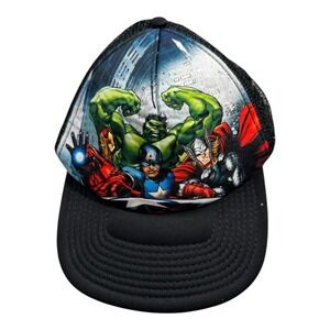 Marvel Avengers Assemble Graphic Trucker Hat Cap One Size Fits Most‎